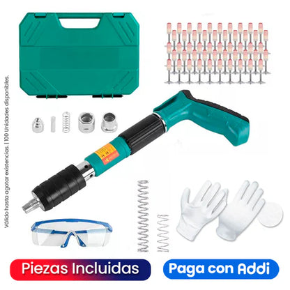 Kit Remachadora de Mano con 50 Remaches Fulminantes